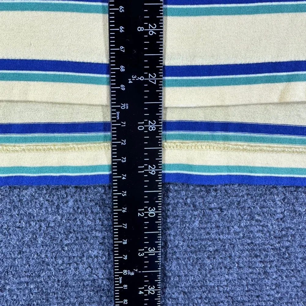Polo Ralph Lauren Polo Shirt Mens M Medium Yellow Striped Golf Pima Cotton